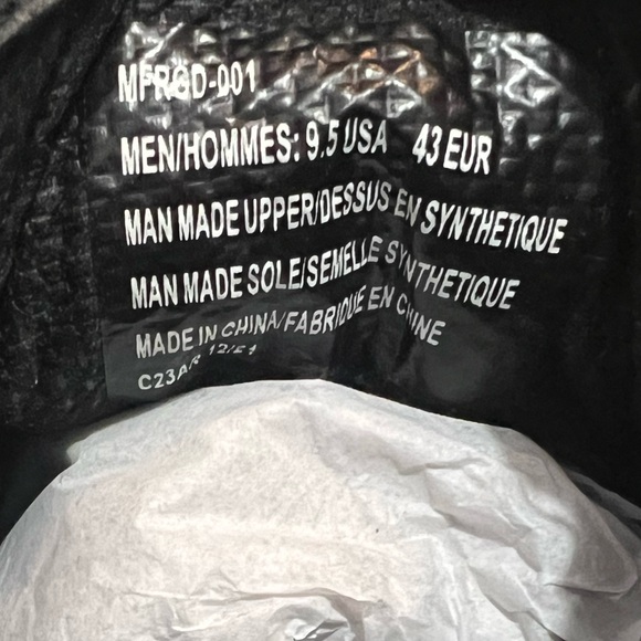 Lugz Men's Black Boots Sz 9.5 NIB NWT Style Fringe - Picture 9 of 9